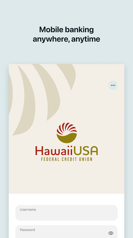 HawaiiUSA FCU Mobile Banking Screenshot1