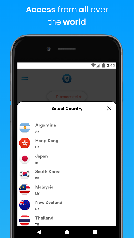 Atom VPN - Free VPN Proxy Server & Ads Free Screenshot3