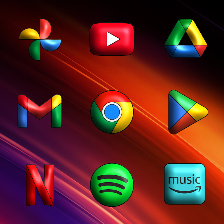 Oxigen 3D – Icon Pack Mod Screenshot3