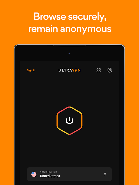 VPN Secure Proxy — UltraVPN™ Screenshot1