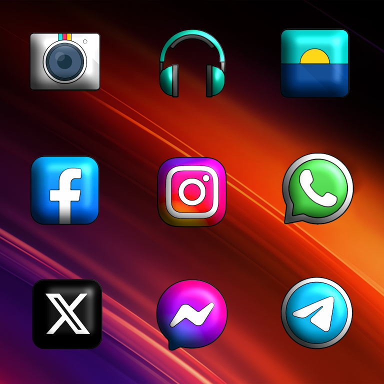 Oxigen 3D – Icon Pack Mod Screenshot2