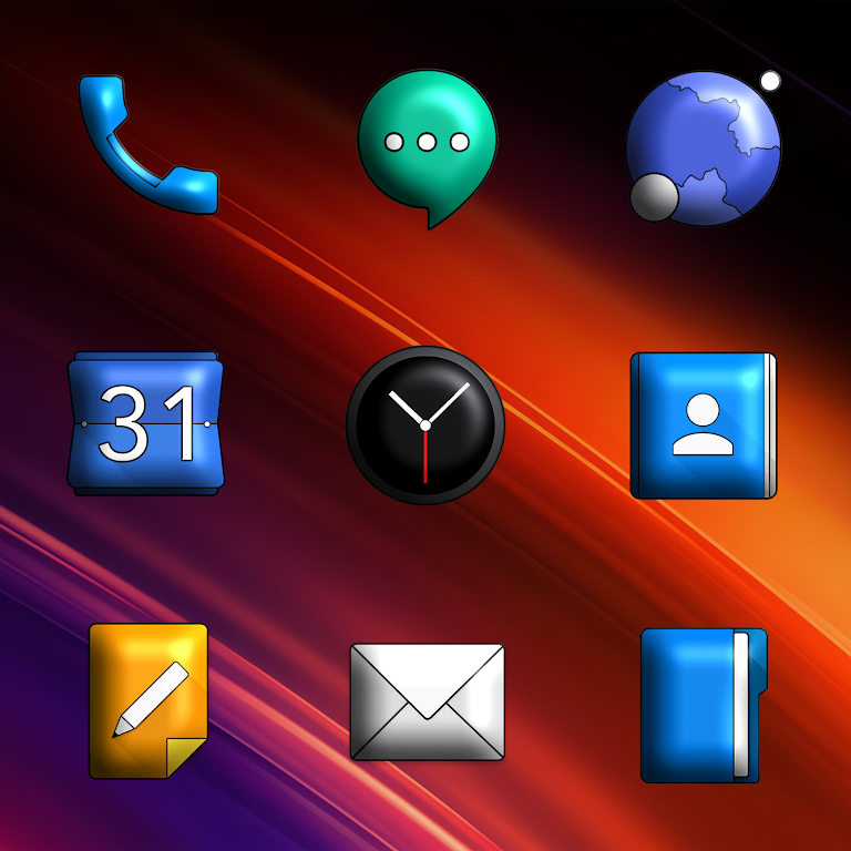 Oxigen 3D – Icon Pack Mod Screenshot1