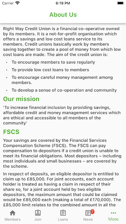 Right Way Credit Union Screenshot4