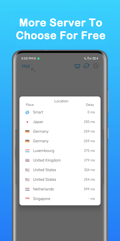 SwitchCoVPN-Up Net Speed VPN Screenshot1