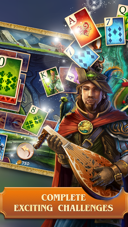 TriPeaks Solitaire Cards Queen Screenshot1