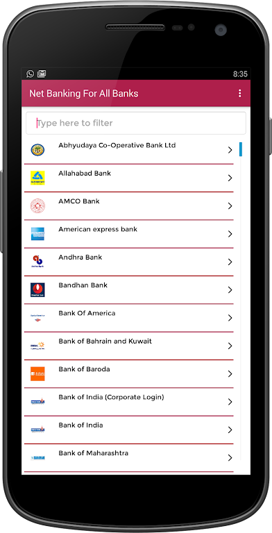 Net Banking App for All Indian Banks Screenshot2