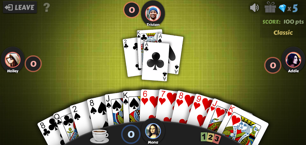 Hearts - Offline Card Game Screenshot2