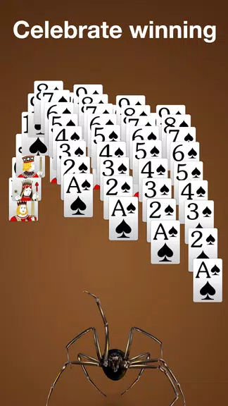 Spider Solitaire: Large Cards! Screenshot4