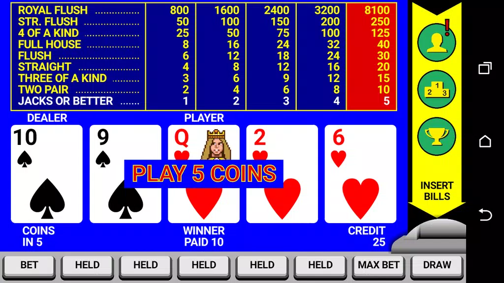 Video Poker Classic Double Up Screenshot4