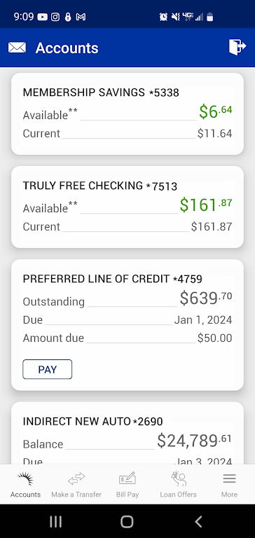 Tru2Go Truliant Mobile Banking Screenshot3