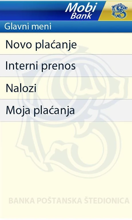 MobiBankPŠ-banka u telefonu Screenshot2