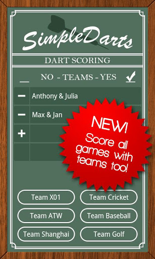 Simple Darts - Dart Scoring Screenshot2