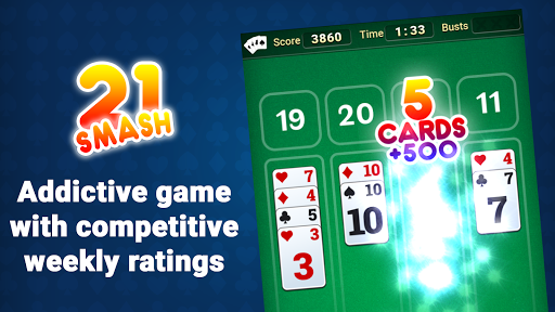 21 Smash - Best mix of Solitaire and BlackJack Screenshot4