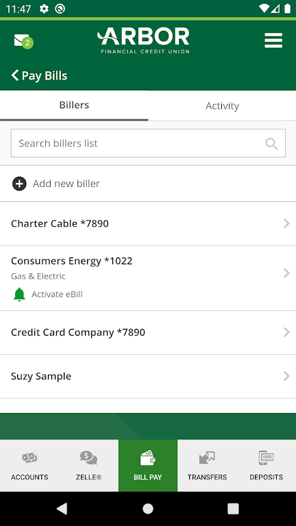 Arbor Financial Mobile Banking Screenshot3