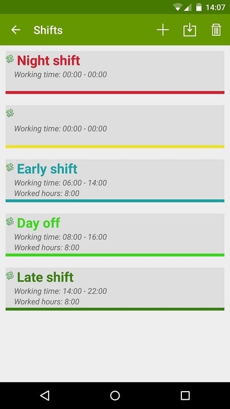 Shift Work Calendar - FlexR Screenshot2