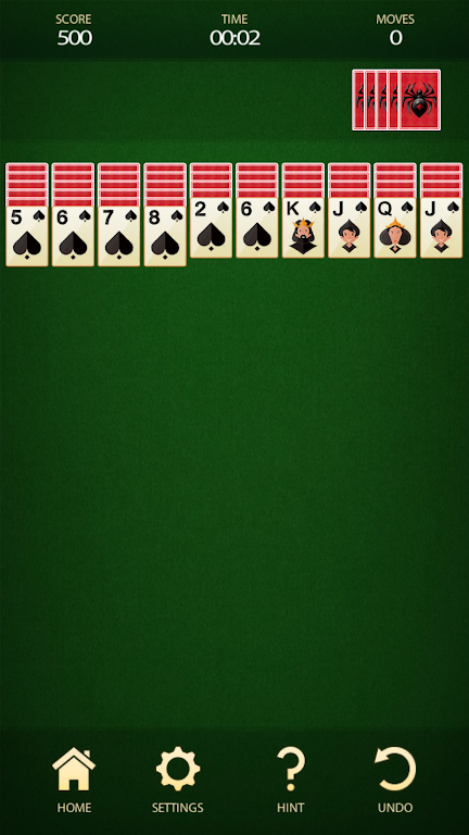 Spider Solitaire - Free Card Game Screenshot1