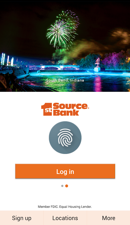 1st Source Bank's Mobile App Screenshot1