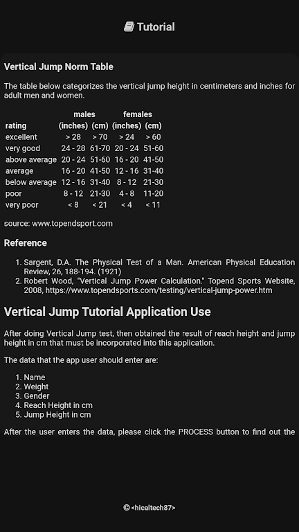 Vertical Jump Test Screenshot3