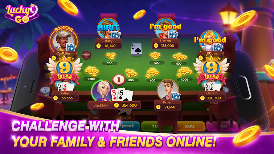 Lucky 9 Go-Fun Card Game Screenshot4