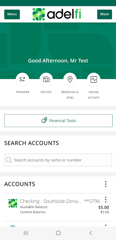 AdelFi Mobile Banking Screenshot2