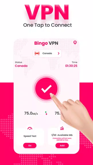 Bingo Vpn - Faster & Stronger Screenshot1