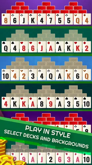 Tripeaks - Offline Solitaire Screenshot4