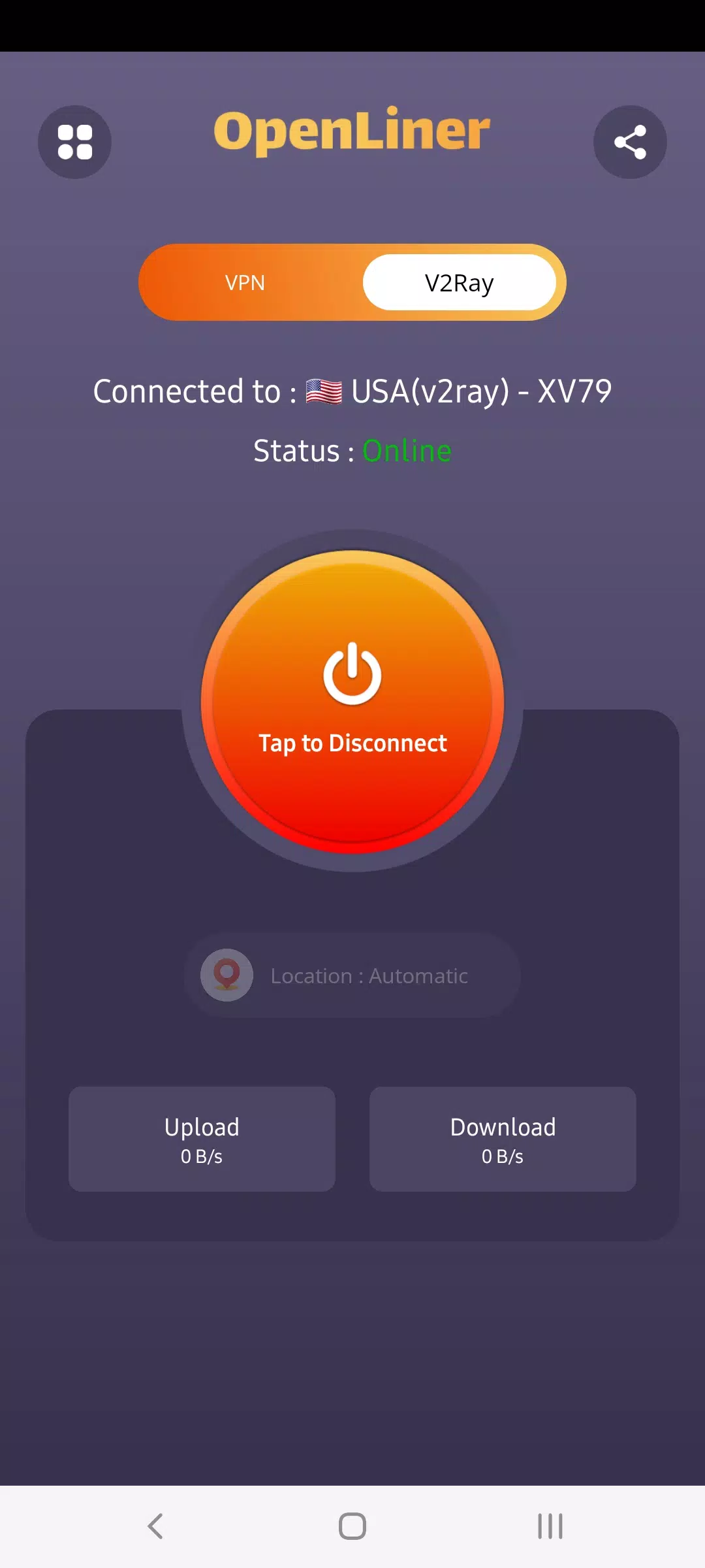 VPN OpenLiner -Safe & Fast VPN Screenshot1