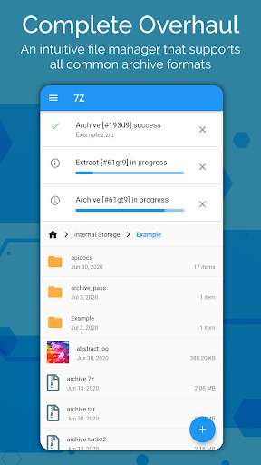 7Z - Files Manager: Zip, 7Zip, Rar & archive files Screenshot1