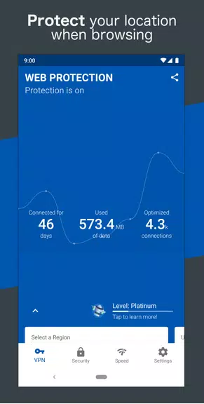 Web Protection VPN. Secure, Unlimited, Free. Screenshot1