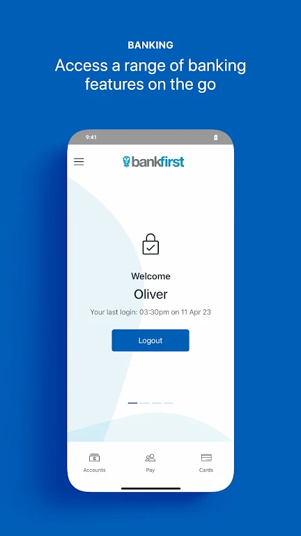 Bank First App Screenshot1