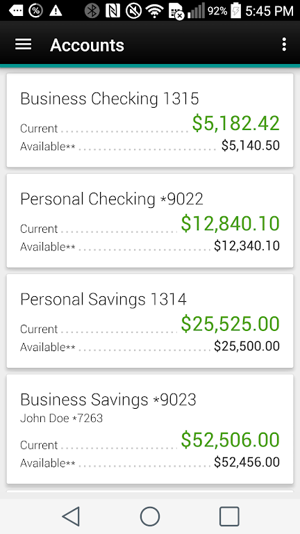 Quincy CU - Mobile Banking Screenshot1