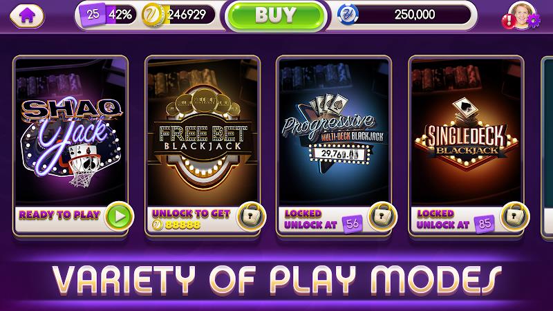 myVEGAS BlackJack 21 Card Game Screenshot3