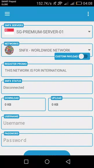 SmartNetFiberX VPN - version [1] Screenshot2