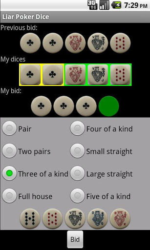 Liar Poker Dice Screenshot1