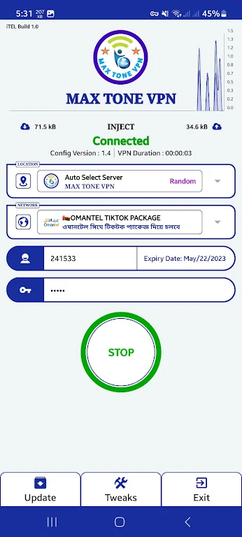 MAX TONE VPN Screenshot3