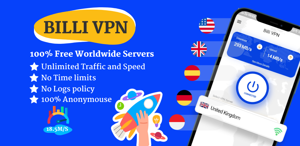 Billi VPN - Secure VPN Proxy Screenshot1