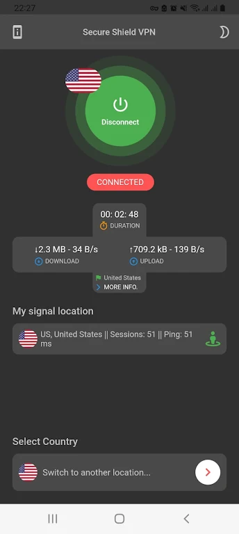 Secure Shield VPN - Safer net Screenshot1