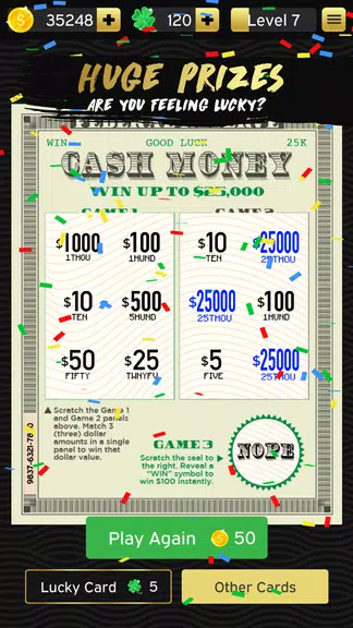 VIP Scratch Cards Screenshot2