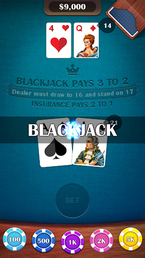 Blackjack 21 - casino card game Screenshot2