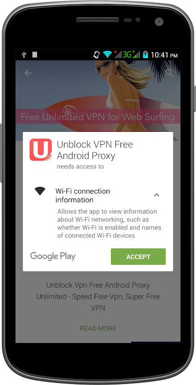 UnblockVPN Free VPN Proxy Screenshot1