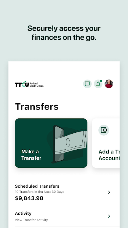 TTCU Mobile Banking Screenshot2