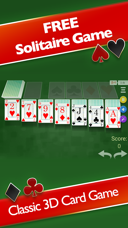 Solitaire 3D - Solitaire Game Screenshot1