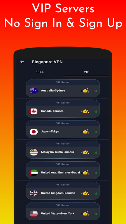 Guard VPN:Fast Singapore VPN Screenshot4