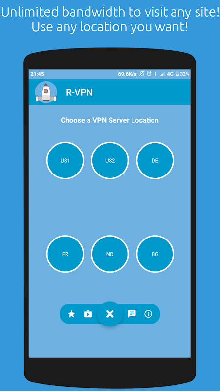 R-VPN – Free VPN For Android Screenshot3