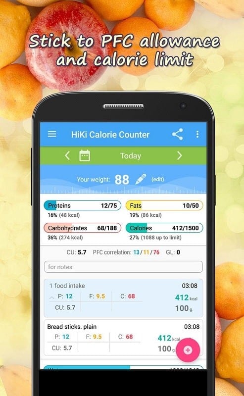 Calorie Counter HiKi Screenshot2