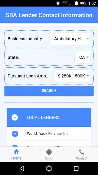 Small Business Lender Search Tool Screenshot3