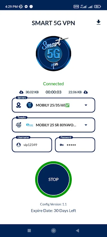 SMART 5G VPN Screenshot1