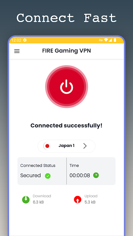 Fire Gaming VPN Proxy Ping Screenshot3