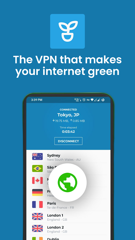 NodeVPN - The Green VPN Screenshot3