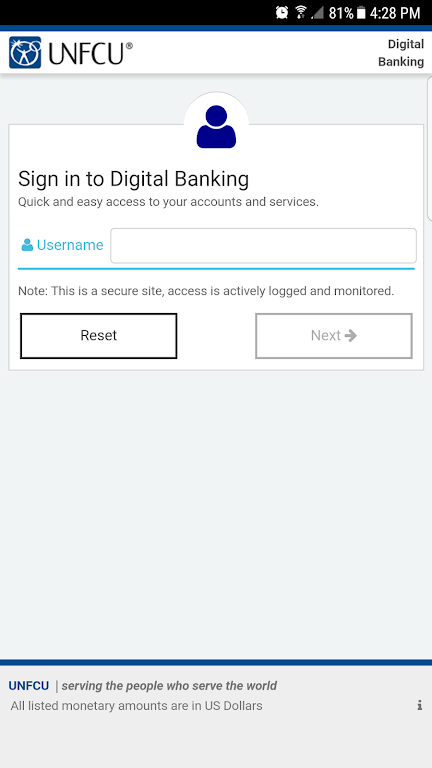 UNFCU Digital Banking Screenshot1